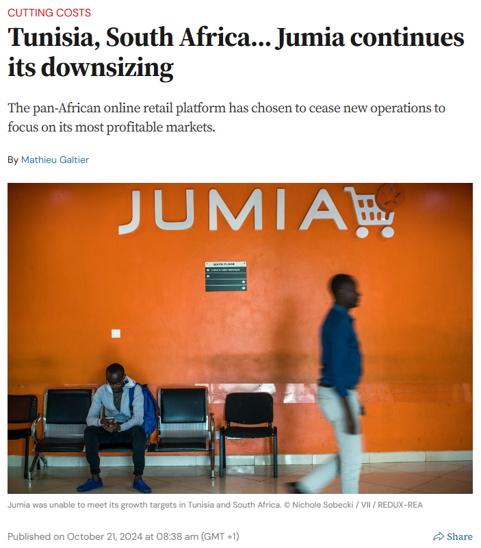 再获5000万美元融资！Jumia距离首次盈利只差临门一脚